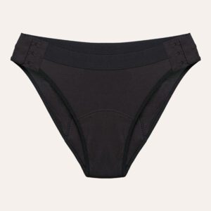 a black underwear with buttons